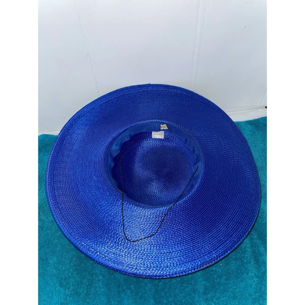 Vintage Kentucky Derby Preakness Belmont Easter‎ Church Hat Blue
